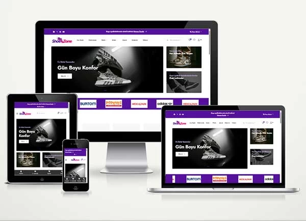 Spor ve Ayakkabı E-Ticaret Paketi ShoeZone