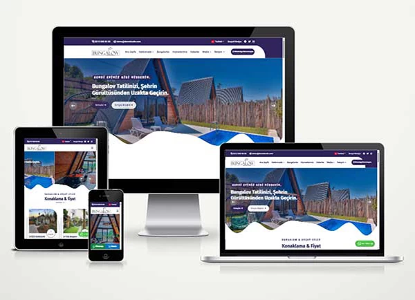 Bungalow Web Site Paketi Glamping Resort