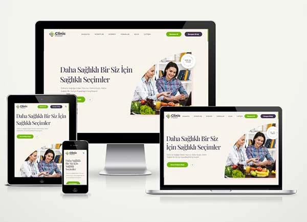 Diyetisyen Web Site / Randevu Sistemi ClinicMaster