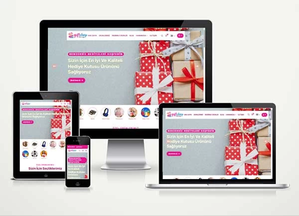 E-Ticaret Hediyelik Eşya Parti Web Paketi Giftshop