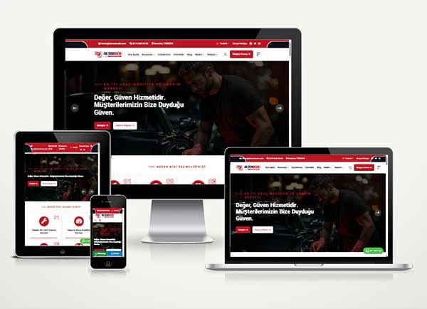 Garage Oto Servis Web Site Paketi Autoreou