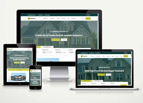 Gayrimenkul İnşaat Web Paketi Elegance