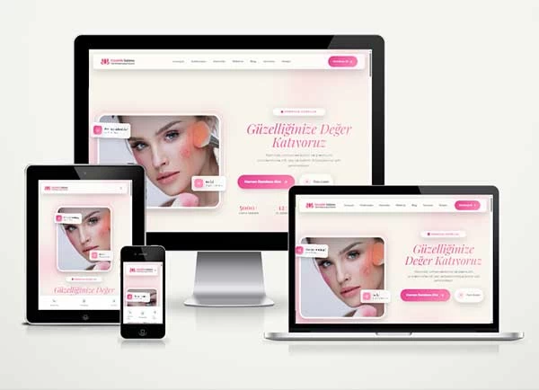 Güzellik Salonu Web Site Paketi Otomasyon
