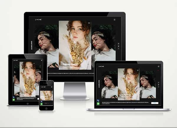 Kişisel Sanatçı Web Sitesi Paketi Playful