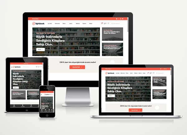Kitap Kırtasiye E-Ticaret Web Paketi Book
