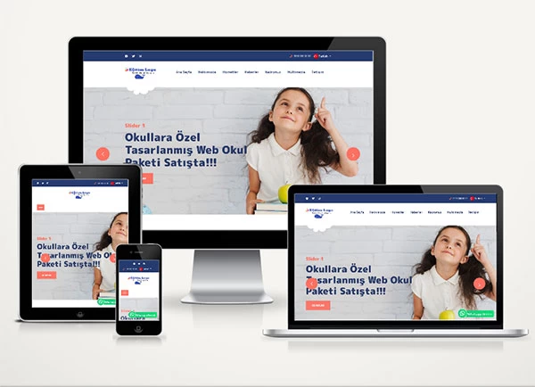 Kreş / Eğitim Kurumu Web Sitesi Paketi Nurs v4.5