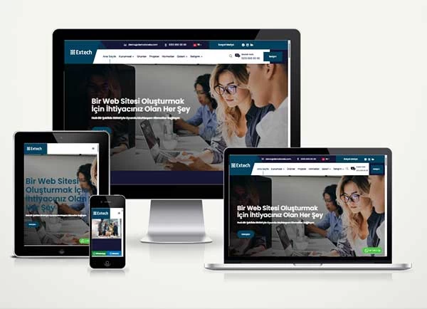 Kurumsal Teknoloji Şirketi Web Paketi Extech