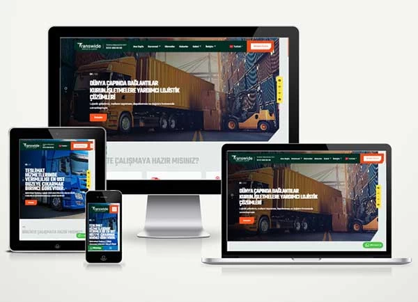 Lojistik Nakliyat Web Sitesi Paketi Transwide