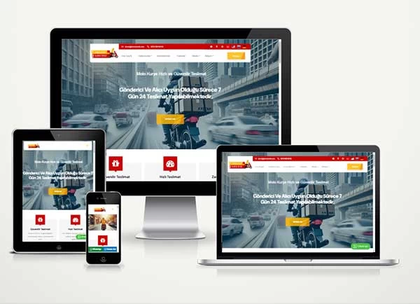 Moto Kurye Firma Web Site Paketi Currier