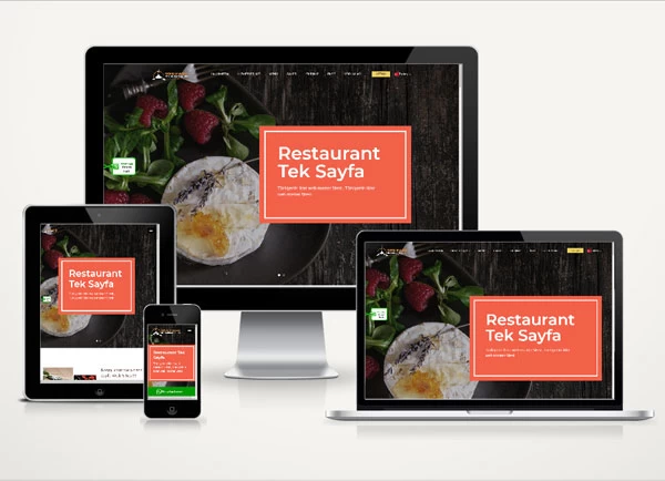 Restaurant Web Sitesi Onepage v4.0