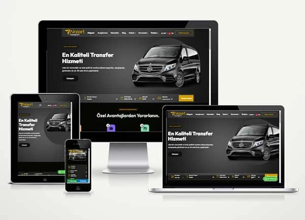 Vip Transfer Web Sitesi Paketi BlackAirport